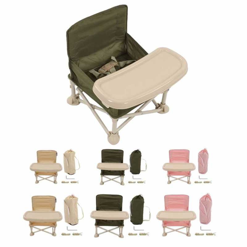 Baby Picnic Chair Dining Portable Infant Picnic Chair Outside Foldable Safety Belt High Reliability for Nursling Trottie